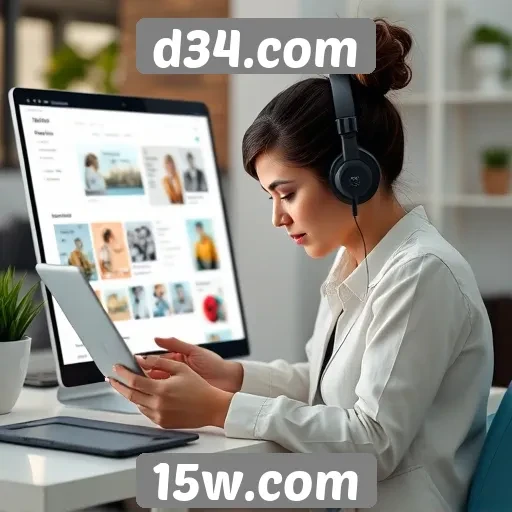 Análise das funcionalidades interativas de d34.com